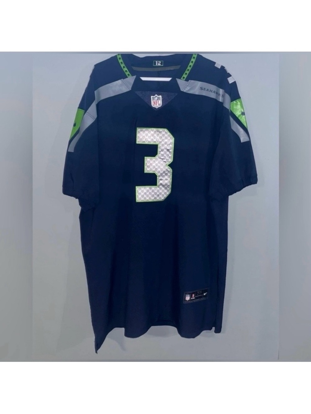 Seattle Seahawks #3 Russell Wilson Nike NFL On Field Authentic Football Jersey
